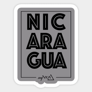 nicaragua de soy nica Sticker